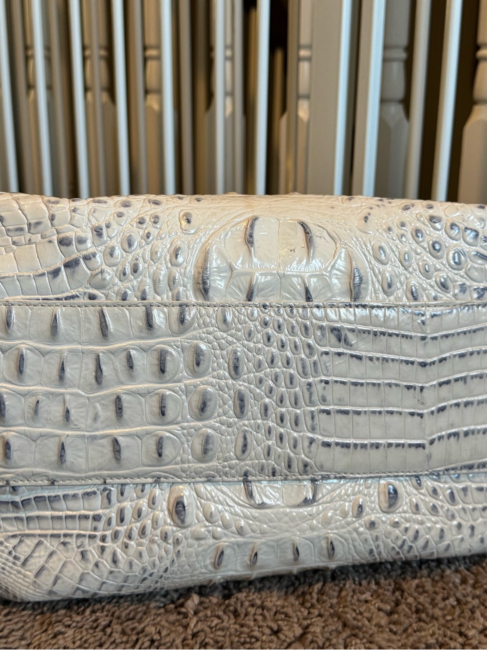 Brahmin Ivory Croc-Embossed Purse
Handbag - Picture 4 of 6